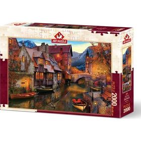 Art Puzzle 2000 Parça Kanal Boyu Evleri Puzzle