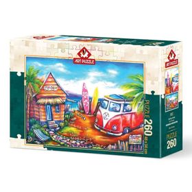 Art Puzzle 260 Parça Sörf Kampı Puzzle