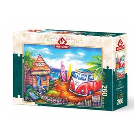 Art Puzzle 260 Parça Sörf Kampı Puzzle