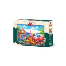 Art Puzzle 260 Parça Sörf Kampı Puzzle