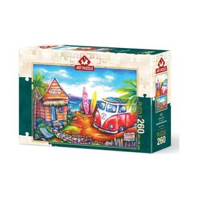 Art Puzzle 260 Parça Sörf Kampı Puzzle