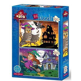 Art Puzzle 2x100 Parça Baykuş ve Tatlı Cadı Puzzle