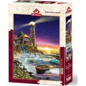 Art Puzzle 4210 Deniz Fenerinden Gün Batımı 500 Parça Puzzle