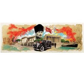 Art Puzzle 4476 Atatürk Kolajı 1000 Parça Panorama Puzzle