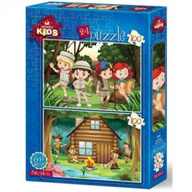 Art Puzzle 4519 2x100 Parça İzci Kampı Puzzle