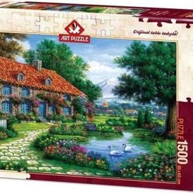 Art Puzzle 4551 Kuğulu Bahçe 1500 Parça Puzzle