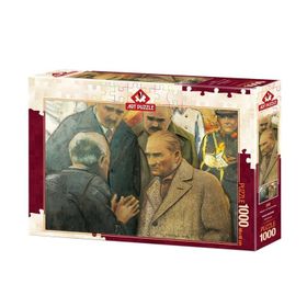 Art Puzzle 4589 1000 Parça Atatürk ve Depremzede Puzzle