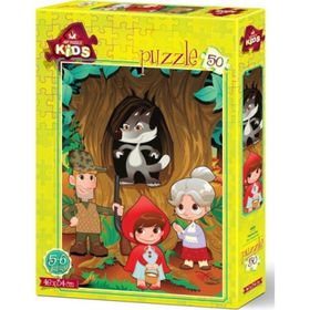 Art Puzzle 50 Parça Pelerinli Kız