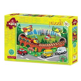Art Puzzle 50 Parça Trafik