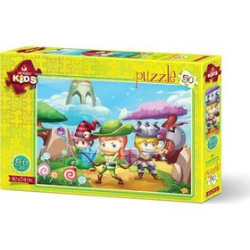 Art Puzzle 50 Parça Üç Küçük Kahraman