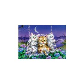Art Puzzle 500 Parça Ayışığında Sallanan Kedicikler Puzzle