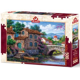Art Puzzle 500 Parça Çiçekli Kanal Puzzle