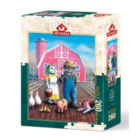 Art Puzzle 5028 Kedi Çiftliği 260 Parça Puzzle