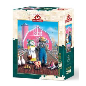 Art Puzzle 5028 Kedi Çiftliği 260 Parça Puzzle