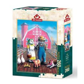 Art Puzzle 5028 Kedi Çiftliği 260 Parça Puzzle