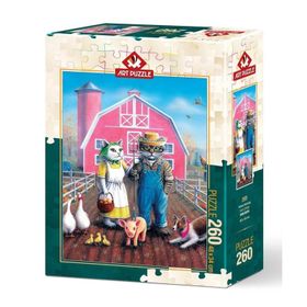 Art Puzzle 5028 Kedi Çiftliği 260 Parça Puzzle