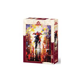 Art Puzzle 5090 Şemsiye Altındaki Aşk 500 Parça Puzzle