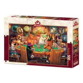 Art Puzzle 5094 Kumarbaz Köpekler 500 Parça Puzzle
