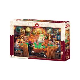 Art Puzzle 5094 Kumarbaz Köpekler 500 Parça Puzzle