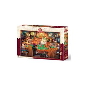 Art Puzzle 5094 Kumarbaz Köpekler 500 Parça Puzzle