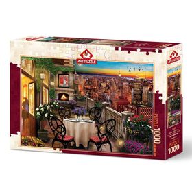 Art Puzzle 5184 New York’ta Akşam Yemeği 1000 Parça Puzzle