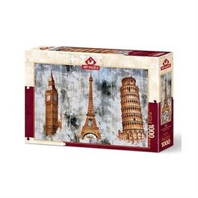 Art Puzzle 5199 1000 Parça Üç Şehir Üç Kule Puzzle