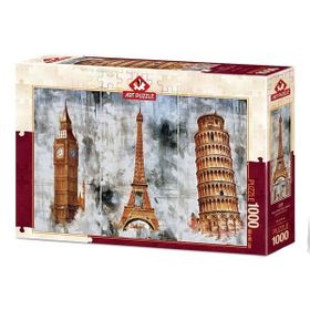 Art Puzzle 5199 1000 Parça Üç Şehir Üç Kule Puzzle