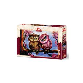 Art Puzzle 5211 1000 Parça Aşık Baykuşlar Puzzle