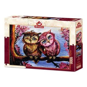 Art Puzzle 5211 1000 Parça Aşık Baykuşlar Puzzle