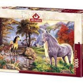 Art Puzzle 5215 1000 Parça Saklı Atlar Puzzle