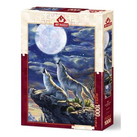 Art Puzzle 5217 1000 Parça Dolunay Kurtları Puzzle