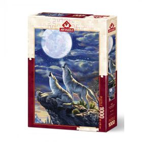 Art Puzzle 5217 1000 Parça Dolunay Kurtları Puzzle