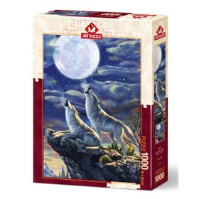 Art Puzzle 5217 1000 Parça Dolunay Kurtları Puzzle