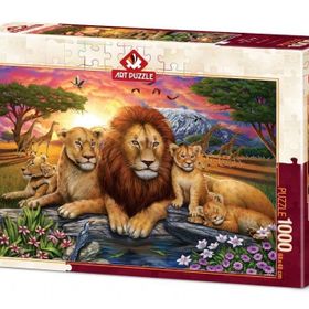 Art Puzzle 5221 1000 Parça Aslan Ailesi Puzzle