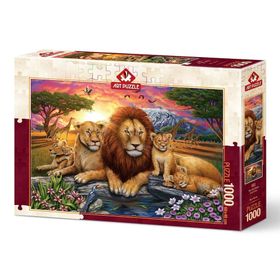Art Puzzle 5221 1000 Parça Aslan Ailesi Puzzle