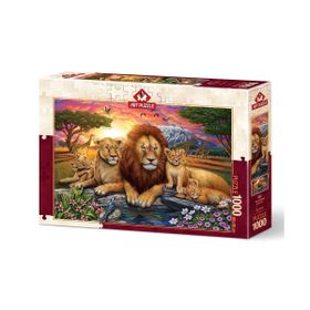 Art Puzzle 5221 1000 Parça Aslan Ailesi Puzzle