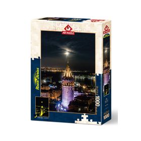 Art Puzzle 5241 1000 Parça Galata Kulesi Neon Puzzle
