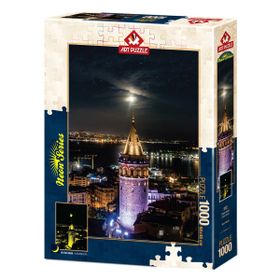 Art Puzzle 5241 1000 Parça Galata Kulesi Neon Puzzle