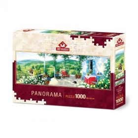 Art Puzzle 5349 Verandadaki Misafir 1000 Parça Panorama Puzzle
