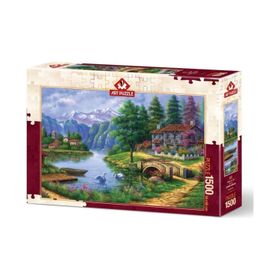 Art Puzzle 5371 1500 Parça Göl Köy Puzzle