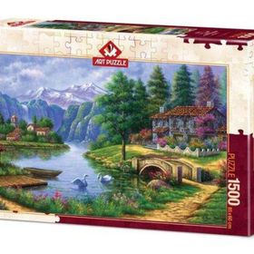 Art Puzzle 5371 1500 Parça Göl Köy Puzzle