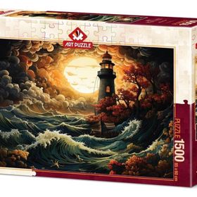 Art Puzzle 5405 1500 Parça Fırtınada Deniz Feneri Puzzle