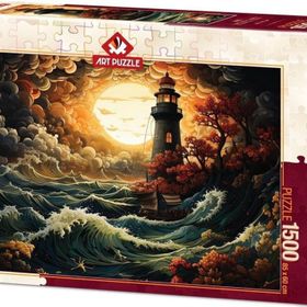 Art Puzzle 5405 1500 Parça Fırtınada Deniz Feneri Puzzle