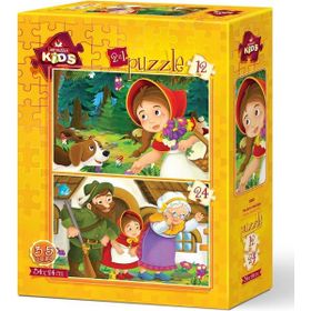 Art Puzzle 5550 12+24 Parça Kırmızı Pelerinli Kız Puzzle