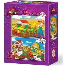 Art Puzzle 5582 35+60 Parça Çiftçi Kız Puzzle