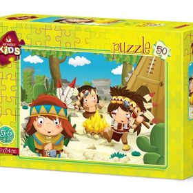 Art Puzzle 5598 50 Parça Kızılderili Minikler Puzzle