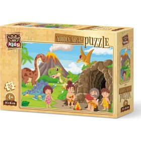 Art Puzzle 5868 25 Parça Taş Devri Ailesi Puzzle