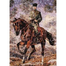 Art Puzzle Atatürk Sakarya İsimli Atıyla Kolaj 1000 Parça Puzzle