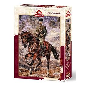 Art Puzzle Atatürk Sakarya İsimli Atıyla Kolaj 1000 Parça Puzzle