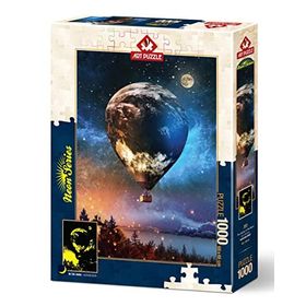 Art Puzzle Ay'a Yolculuk 1000 Parça Neon Puzzle